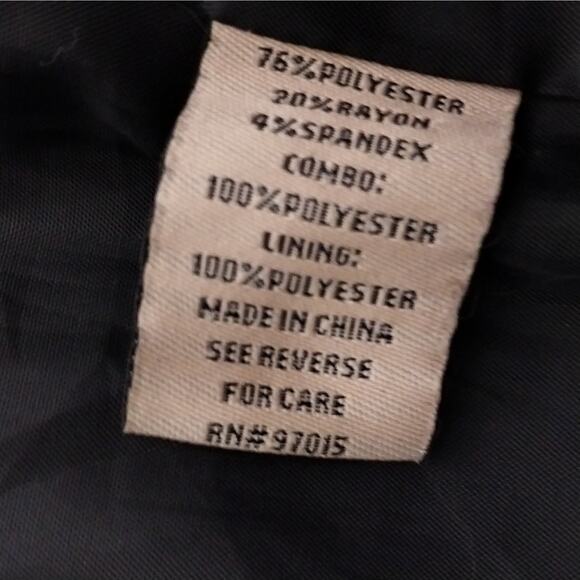 SHARAGANO NOIR! RICH BLACK UKTRA LONG, GOLD FRONT FOCAL POINT JACKET! SZ 10 - Picture 12 of 14